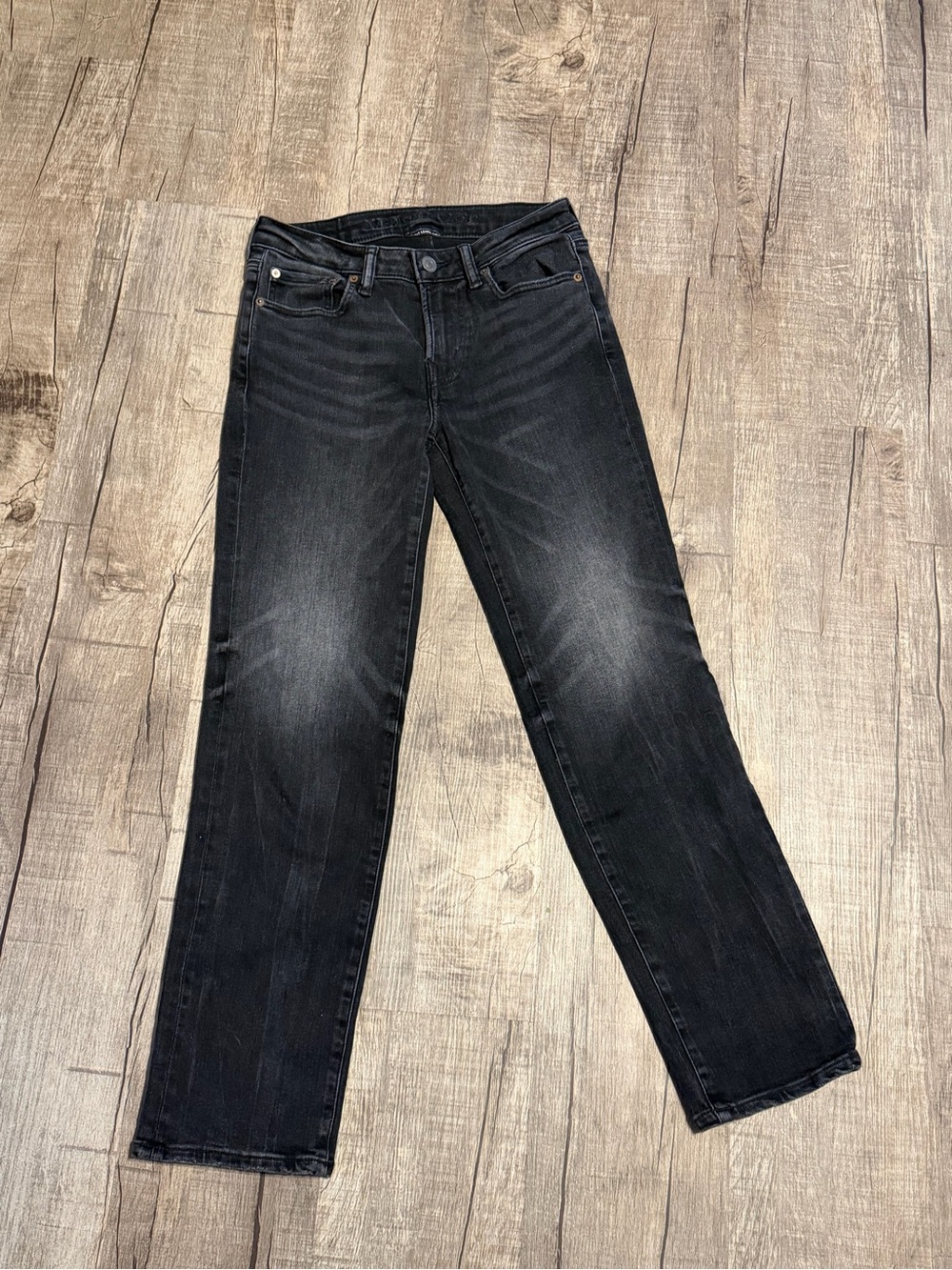 American Eagle Outfitters Men's Black Straight Jeans